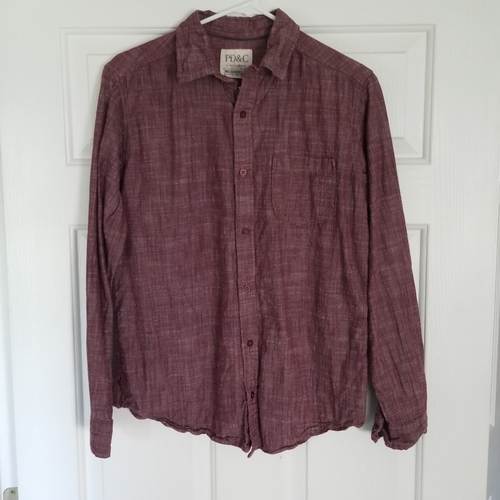 Mens long sleeve button down